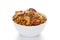 \\\'Shahi Mixture\\\' in a white ceramic bowl made almond cashew corn flakes almonds