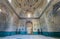 SHAHRISABZ, UZBEKISTAN: APRIL 29, 2018: Interior of Kok Gumbaz mosque in Shahrisabz, Uzbekist