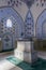 SHAHRISABZ, UZBEKISTAN: APRIL 29, 2018: Interior of the Mausoleum of Sheikh Shamseddin Kulyal in Dorut Tilavat complex