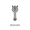 shaivism icon. Trendy modern flat linear vector shaivism icon on