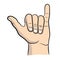 Shaka icon. hang loose hand sign and symbol, Shaka Hand, shaka symbol