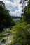 Shakadang hiking trail at the Taroko National Park Taiwan. The protected mountain forest landscape named after the landmark Taroko