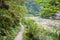 Shakadang Trail Mysterious Valley Trail. a famous tourist spot in Taroko National Park, Xiulin, Hualien, Taiwan