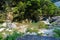 Shakadang Trail, a path carved into the wall of a marble cliff in Taroko National Park,