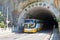 Shakadang Tunnel at Taroko National Park. a famous tourist spot in Xiulin, Hualien, Taiwan