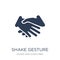 Shake gesture icon. Trendy flat vector Shake gesture icon on white background from Hands and guestures collection