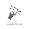 Shake gesture icon. Trendy Shake gesture logo concept on white b