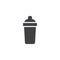 Shaker bottle vector icon