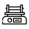 shaker laboratory device line icon vector illustration