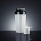 Shaker with protein cup isolated on dark background. 3d rendering