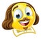 Shakespeare Poet Emoticon Emoji Cartoon Face Icon