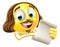 Shakespeare Poet Emoticon Emoji Cartoon Face Icon