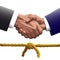 Shaking hands knot