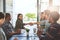 Shaking to exceptional work together. Cropped shot of businesspeople shaking hands in a modern office.