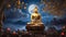 Shakyamuni Buddha entered nirvana under a full moon