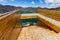 Shalala Viewpoint. Lake Quilotoa. Panorama of volcano crater lagoon of Quilotoa, near Quito, Andean region of Ecuador