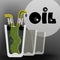 Shale oil concept. Oil cocktail metaphor