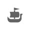 Shallop, ship, Viking icon. Element of simple transport icon. Premium quality graphic design icon. Signs and symbols collection