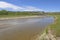 Shallow Bend in a Badlands River