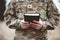 Shallow focus shot of a young soldier holding a bible