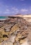 Shallow lagoon Bahia del Salado on La Graciosa, Canary Islands