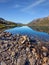 Shallow lake with a stony bottom