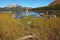 Shallow lakes in the mountains