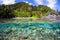 Shallow Reef and Remote Beach in Raja Ampat