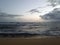 Shallow wavy ocean waters of Camp Mokuleia Beach