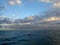 Shallow wavy ocean waters of Kahala looking into the pacific ocean