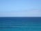 Shallow wavy ocean waters of Waimanalo bay looking into the pacific ocean