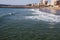 Shallows of Durban Beach with Hotels and Residential Buildings