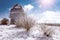 Shamakhi Astrological Observatory in winter time