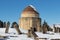 Shamakhi, Azerbaijan. Winter concept. Ancient historical mausoleums complex of the 16th century