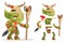 Shaman goblin dungeon dark wood monster evil minion fantasy medieval action RPG game character layered animation ready