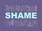 Shame word concepts banner