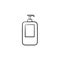 Shampoo hand drawn sketch icon.