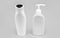 For shampoo liquid soap. Bottles with flip cap and pump dispenser. Toiletry bottles. Cosmetic packing