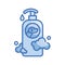 Shampoo Vector Blue series Icon Design illustration. Veterinary Symbol on White background EPS 10 File