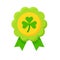 Shamrock badge icon, Saint patrick\\\'s day related vector