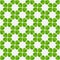 Shamrock clover leaves lucky green seamless pattern