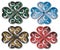 Shamrock design four colors