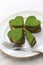 Shamrock green cake