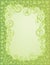 Shamrock Green Swirl Border