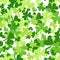 Shamrock Seamless Patterns Set Creative Clover Background For Saint Patricks Day Holiday