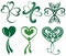 Shamrock symbol icon . Isolated vector sign symbols. Heart symbol.