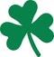 Shamrock with three leaves icon