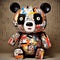 Shane Mccoy: A Colorful And Inventive Panda In Cubist Fragmentation