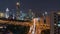 Shanghai, China, Timelapse - Medium zoom on the Nine Dragon Pillar at Night