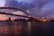 Shanghai Lupu Bridge during the sunset, Shanghai, China